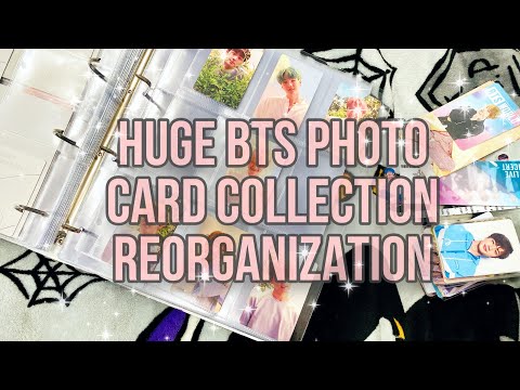 Видео: ✨ HUGE BTS PHOTO CARD COLLECTION REORGANIZATION | Огромная коллекция карточек BTS ✨