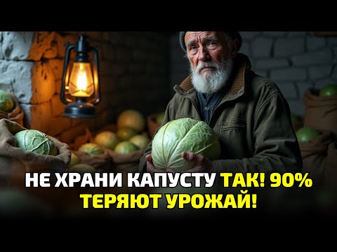 Видео: Не вздумай хранить капусту так! Ошибка, из-за которой весь урожай сгниёт за неделю!