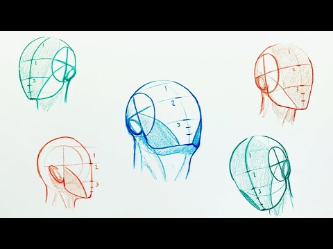 Видео: Как легко рисовать головы | Понимание метода Лумиса