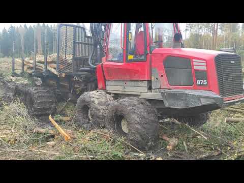 Видео: KOMATSU 875 Работа форвардера!