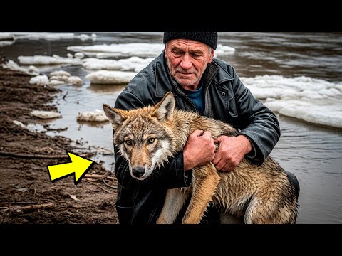 Видео: Рыбак спас ВОЛКА из ледяной реки — к чему это привело?!