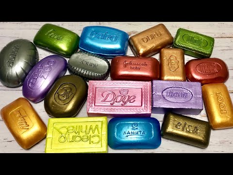 Видео: ASMR Soap/ cutting dry paint soap/ резка крашенного мыла