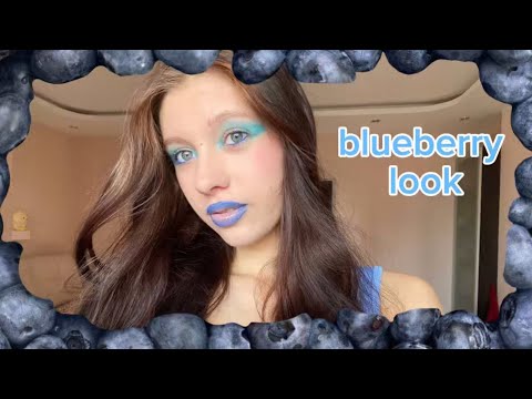 Видео: Макіяж у стилі лохини 💙 | Яскравий blueberry look
