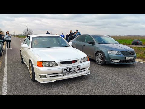 Видео: Не надо ЗЛИТЬ JDM. Chaser 100 (500л.с.) vs OCTAVIA A7 1.8T (360л.с.), AUDI A5 vs GOLF 7 GTI vs TESLA