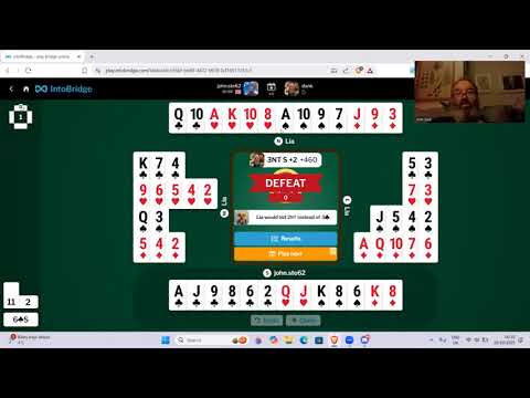 Видео: 5 рук против лучшего игрока в бридж Дэниела Корбела — 25 октября 2025 г.