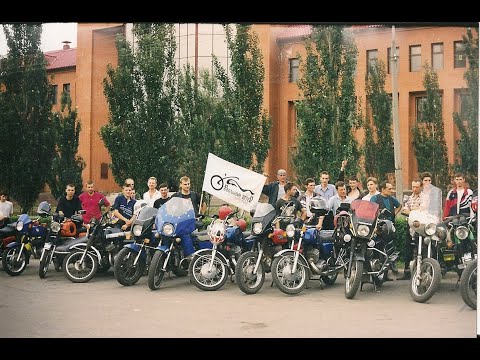 Видео: мотоклуб Вольный Ветер .  Омск . открытие сезона 03 .05. 2003