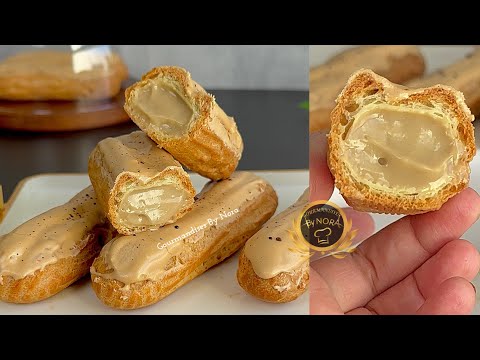 Видео: Даже новички смогут это сделать! Быстрые и простые кофейные эклеры с экспресс-глазурью!