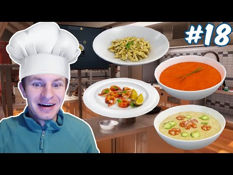 Видео: ГОТОВКА НИЛАМОПА: КРЕВЕТКИ, КАЛДУ ВЕРДЕ, СПАГЕТТИ, ГАСПАЧО | COOKING SIMULATOR #18