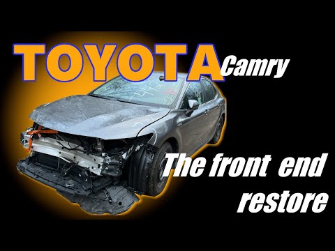 Видео: Toyota Camry 2020. The front end restore. Ремонт переда.