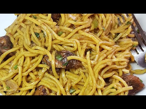 Видео: Куриный чоумейн, пошаговый рецепт, видео II, настоящая Гайана (HD)