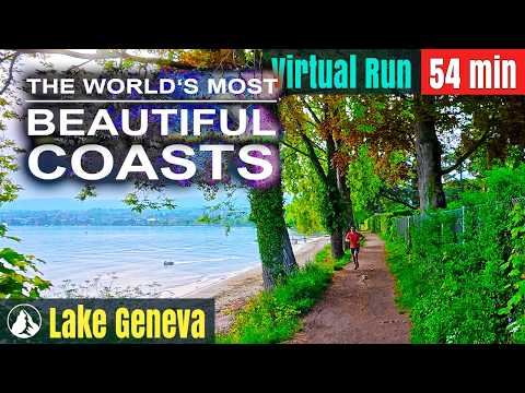 Видео: Самая красивая береговая линия - без музыки 🏃‍♀️🏃‍♂️ 🇨🇭 Швейцария - страна чудес | Виртуальный забег