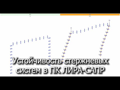 Видео: Устойчивость стержневых систем в ПК ЛИРА САПР