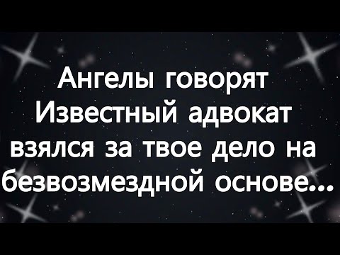 Видео: Ангелы говорят Известный адвокат взялся за твое дело на безвозмездной основе...