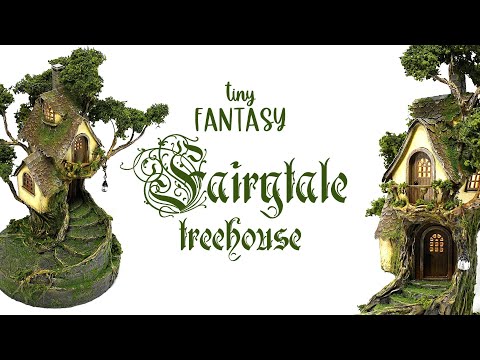 Видео: Крошечный сказочный домик на дереве