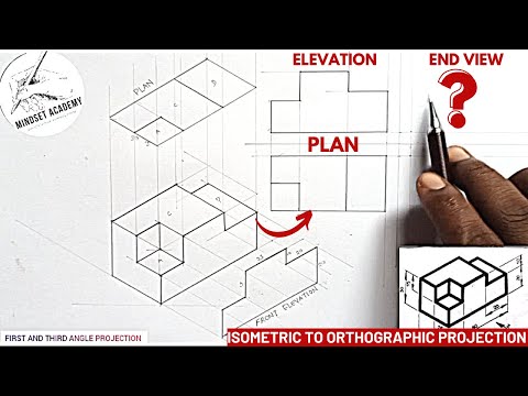 Видео: ОРТОГРАФИЧЕСКАЯ ПРОЕКЦИЯ (ПЕРВЫЙ И ТРЕТИЙ УГОЛ)