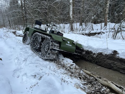 Видео: pomor x6 обкатка, первые испытания на бездорожье