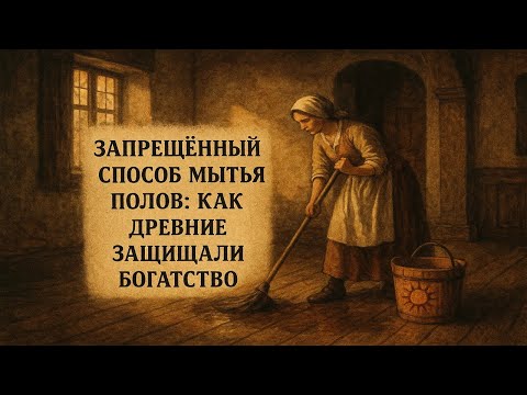 Видео: Запрещённый способ мытья полов: как древние защищали богатство