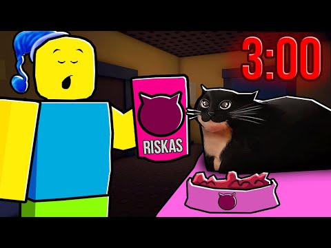 Видео: 😂ПОКОРМИТЬ КОТА В 3 ЧАСА НОЧИ В РОБЛОКС