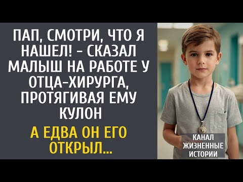 Видео: Пап, смотри, что я нашел! - сказал малыш на работе у хирурга, протягивая кулон… А едва он его открыл
