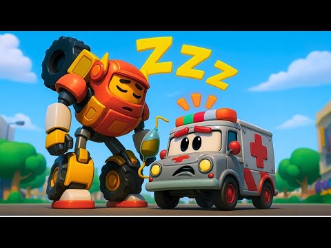 Видео: 🤖 Робот-скорая помощь усыпляет всех 😴 Robofuse | Мультфильмы про машины для детей