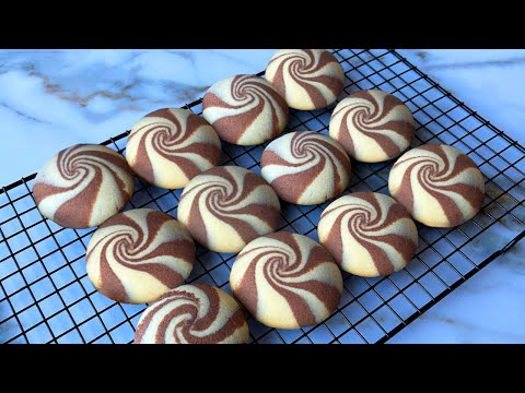 Видео: Печенье СПИРАЛЬ | Очень ПРОСТОЙ Рецепт | Swirl Cookies