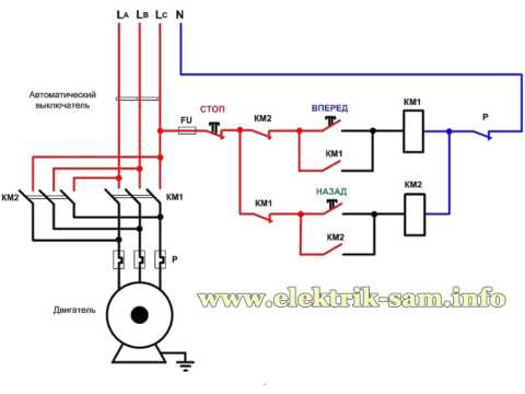 Видео: Реверсивная схема пускателя