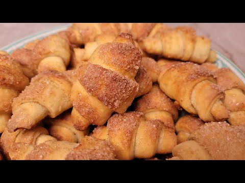 Видео: Рецепт БЕЗ яиц! Домашние творожные 🥐РОГАЛИКИ🥐