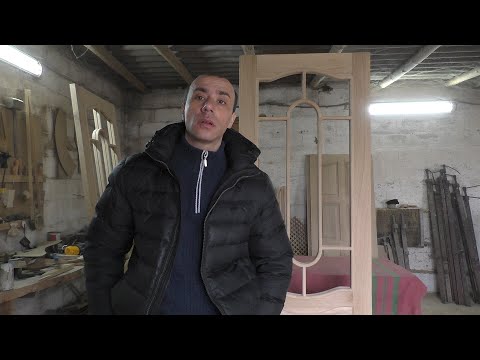 Видео: Дверь под стекло (рамка) / Wooden door production