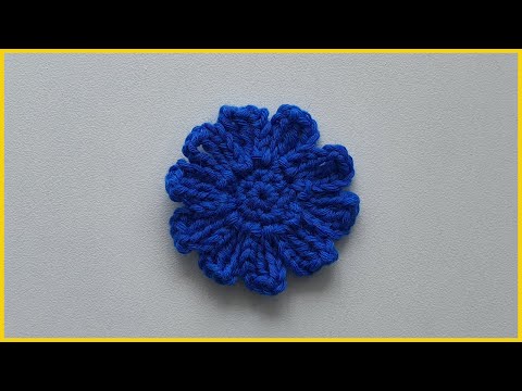 Видео: Цветок крючком. Вязаный Цветок крючком. Вязание крючком / Crochet Flower