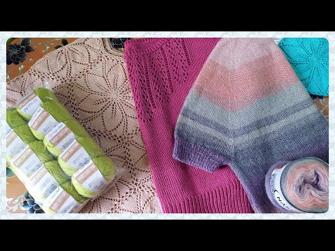 Видео: Итоги апреля: готовые работы, новая пряжа.