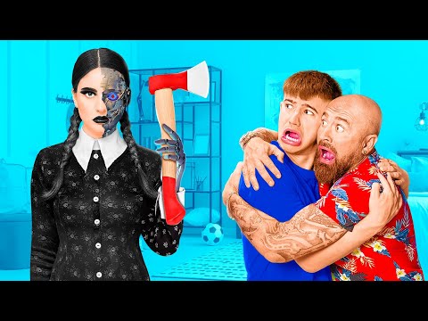 Видео: УЭНСДЕЙ стала РОБОТОМ !