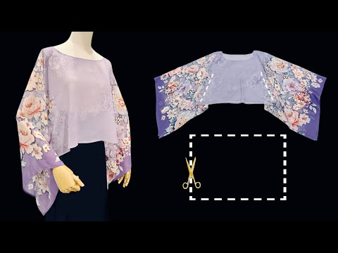 Видео: 🦋Сшейте удобную блузку для встречи с друзьями | Легкое шитье для начинающих.