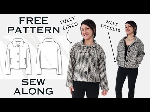 Видео: Пошаговое руководство по шитью: женское пальто на подкладке с прорезными карманами