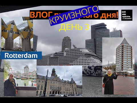 Видео: ВЛОГ круизного дня - День 3 Круиз MSC Euribia - Роттердам или архитектурные чудеса