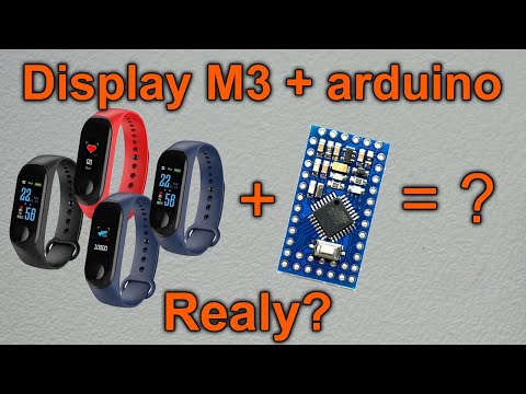 Видео: Дисплей ST7735 от браслета M3 Band подключение к ардуино. DIY display M3 Band connection to arduino.