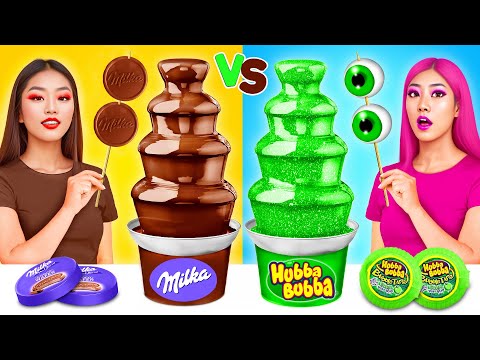 Видео: Шоколадный Фонтан Челлендж | Удивительные Кулинарные Лайфхаки от ToonDO Challenge