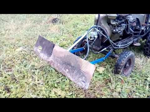 Видео: Обзор самодельного минитрактора с двигателем УД2