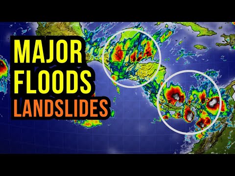 Видео: Угроза серьезного наводнения сохраняется в течение нескольких дней...