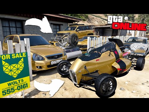 Видео: УГНАЛ КУЧУ ЗОЛОТЫХ ЧИТ ТАЧЕК И ОГРОМНЫЙ МОНСТР ТРАК У МАЖОРА ЗА 180 СЕК! БИТВА ВОРОВ В ГТА 5 ОНЛАЙН!