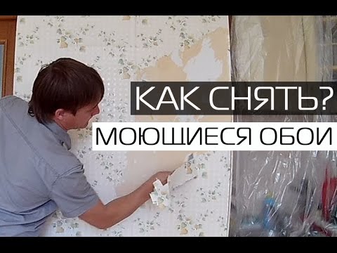 Видео: КАК СНЯТЬ СТАРЫЕ МОЮЩИЕСЯ ОБОИ СО СТЕН • ДЕМОНТАЖ