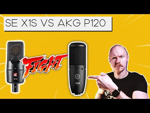 Видео: SE Electronics X1S против AKG P120! Битва микрофонов для домашней студии: гитара, комбик, вокал.