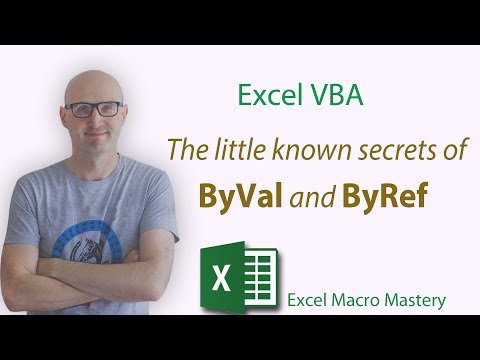 Видео: Excel VBA: Малоизвестные секреты ByVal и ByRef