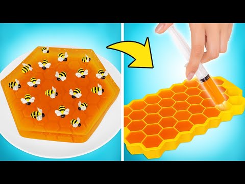 Видео: Как приготовить желейный торт с пчелками