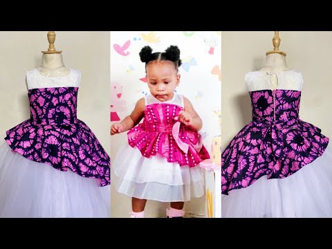 Видео: Самый простой способ раскроить и сшить платье с баской и кокеткой для трехлетнего ребенка. #урок