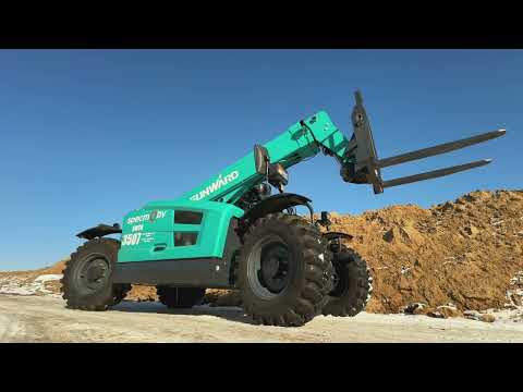 Видео: Телескопический погрузчик Sunward SWTH3507 — 7.43 м / 3500 кг