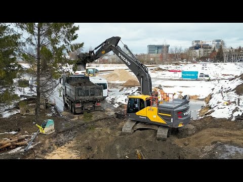 Видео: Новый опыт с другим экскаватором - часть 5