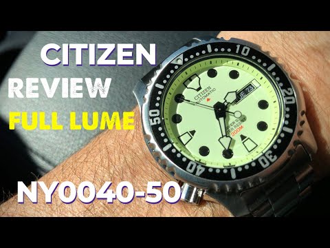 Видео: Обзор Citizen NY0040-50 Full Lume