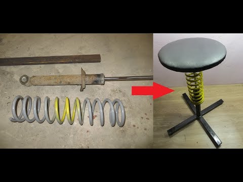 Видео: Не выбрасывайте старые стойки от автомобиля! Интересная самоделка из стоек и металлолома.