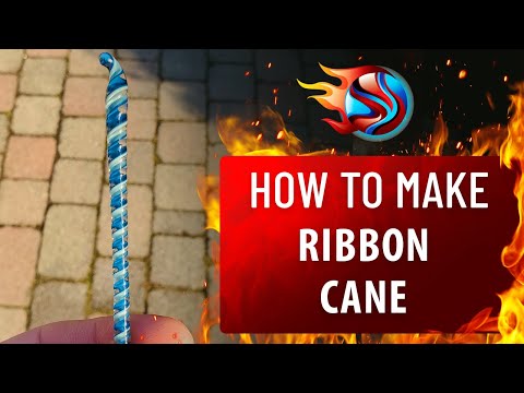 Видео: Выдувание стекла | Лэмпворк | Ленточный тростник | Мастерская фьюзинга