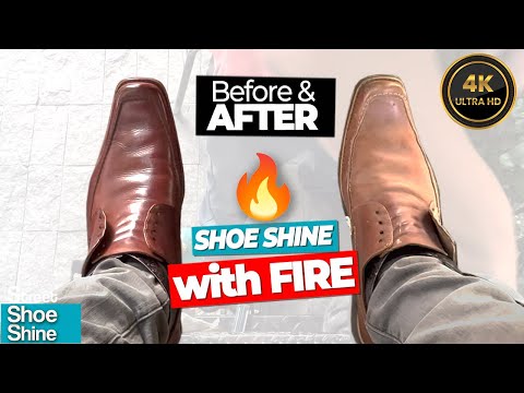 Видео: 🔥🔥ASMR Чистка обуви 👊👊 FIRE MELT the INK Чистка обуви в МЕКСИКЕ #ASMR #shoeshine